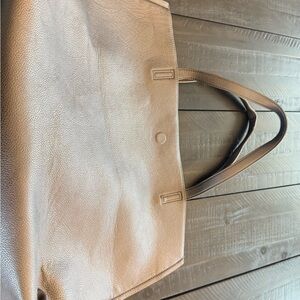 Metallic Grey Tote Bag